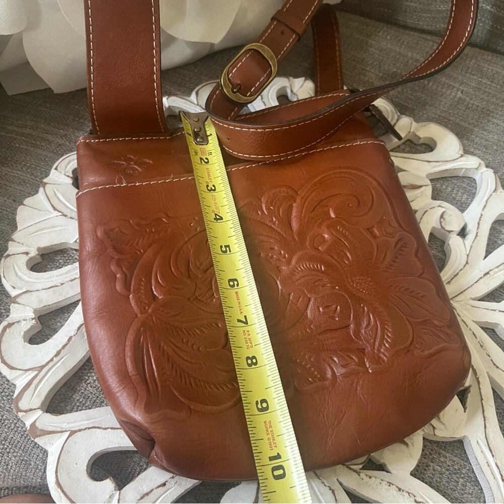 Patricia Nash Brown Leather Crossbody Bag Purse - Picture 4 of 10